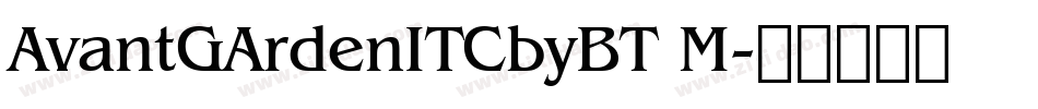 AvantGArdenITCbyBT M字体转换